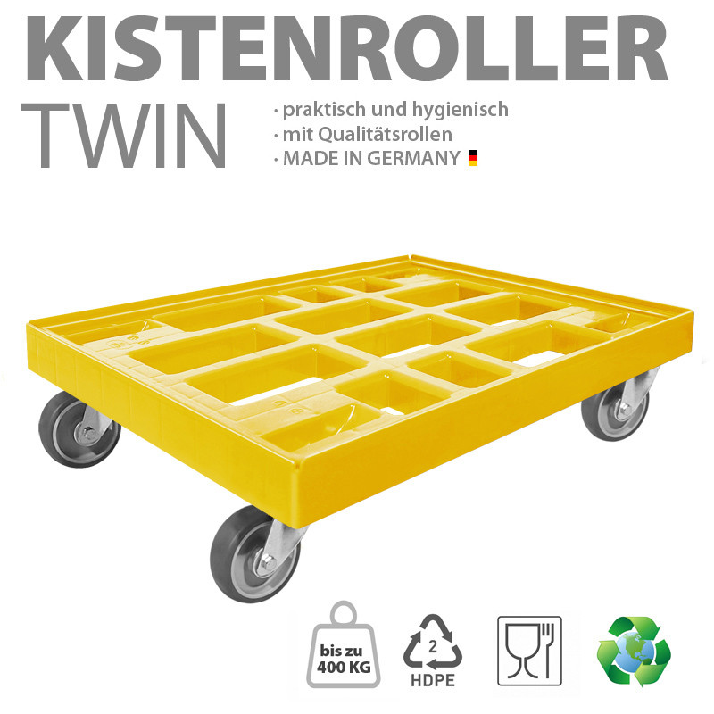 KISTENROLLER TWIN 800x600 RAL 1021 gelb